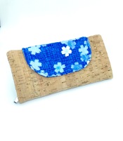 Blue floral flap